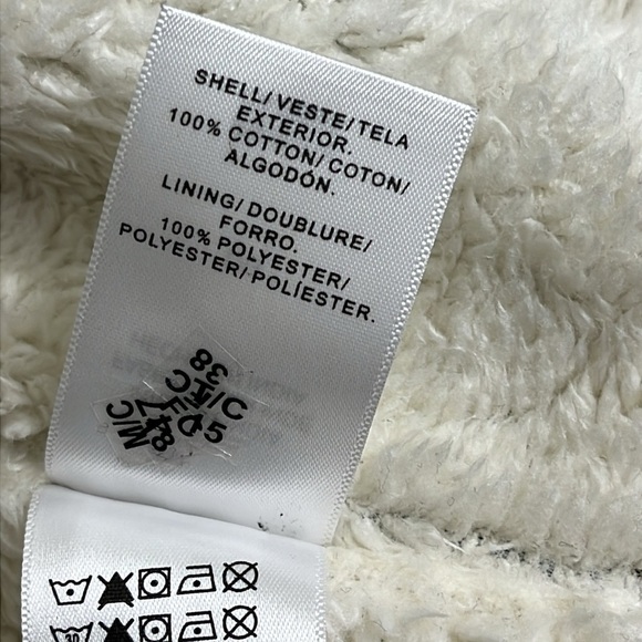 Lucky Brand Sherpa lined snap button side pockets flannel plaid shirt jacket - Picture 10 of 16